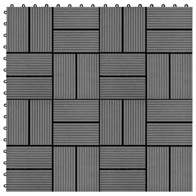 Płytka Tarasowa 11 pcs Szary 30 x 30 cm