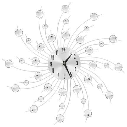 vidaXL Zegar ścienny z mechanizmem kwarcowym, nowoczesny design, 50 cm