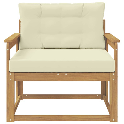 Środkowa sofa ogrodowa Poliester Biały