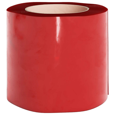 Kurtyna paskowa, czerwona, 200 mm x 1,6 mm, 50 m, PVC