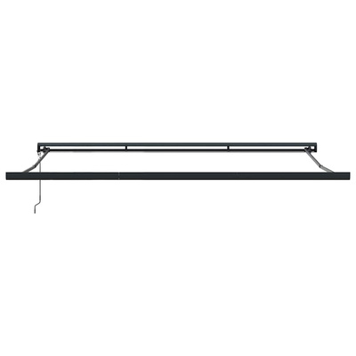 Zwijana markiza, antracytowo-biała, 4x3 m, tkanina i aluminium
