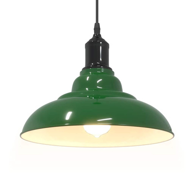 Lampa wisząca z regulacją wysokości E27 połysk zielony metal