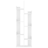 Regał na książki, biały 48x25,5x140 cm, materiał drewnopochodny