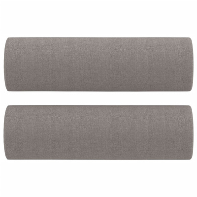 2-cz. komplet wypoczynkowy z poduszkami, taupe, tkanina