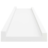 vidaXL Półki ścienne na zdjęcia, 2 szt., białe, 60x9x3 cm, MDF