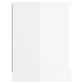 vidaXL Szafka pod TV, biała na wysoki połysk, 73x35,5x47,5 cm