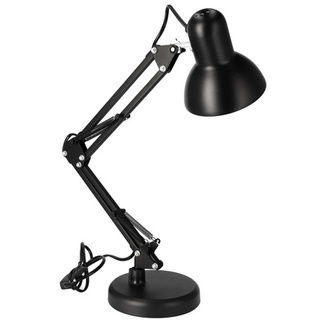 Lampka biurkowa kreślarska PIXI Black E27 zestaw czarny, podstawa i klips EDO777535 EDO Solutions