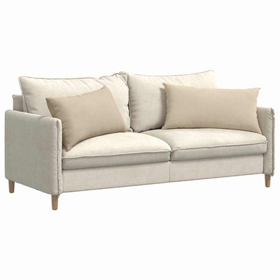 Poduszki na sofę 2 pcs Kremowy 80 x 40 cm tkanina