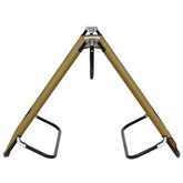 vidaXL Składany leżak, taupe, stal