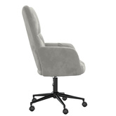 vidaXL Fotel, jasnoszary, obity aksamitem