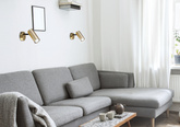 Kinkiet mosiądz ruchomy metalowy spot Colly 91-01702