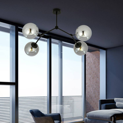 Lampa sufitowa  SPACE 4 BLACK/GRAFIT