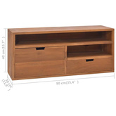 Szafka pod TV, 90x30x40 cm, lite drewno tekowe vidaXL