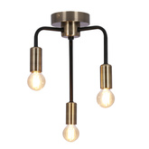 Lampa sufitowa patynowa + czarny mat 3xE14 Saga 33-01320