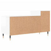 vidaXL Szafka pod TV, wysoki połysk, biała, 100x35x55 cm