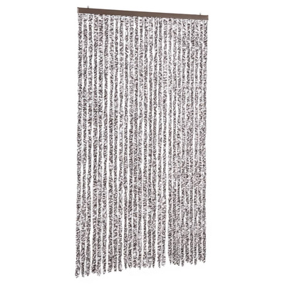 Zasłona przeciwko owadom, brązowo-beżowa, 118x220 cm, szenil