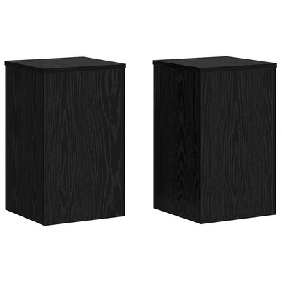 Stojak na rośliny 2 pcs Czarny Dąb 30 x 30 x 50 cm