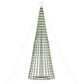 vidaXL Stożkowa choinka z lampek, 688 zimnych białych LED, 300 cm