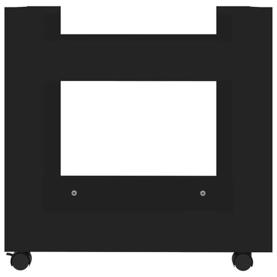 vidaXL Szafka pod biurko, czarna, 60x45x60 cm, materiał drewnopochodny