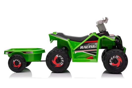 Quad Na Akumulator XMX630T Zielony Z Przyczepą