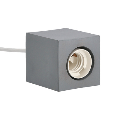 Cubick lampa wisząca biały 1x20W E27 szary