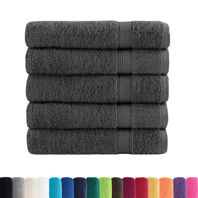Ręczniki premium, SOLUND 25 szt., antracytowe, 100x150 cm, 600 g/m?