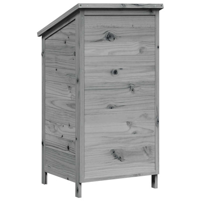 Shed ogrodowy Szary 59 x 56 x 113,5 cm Drewno Świerkowe