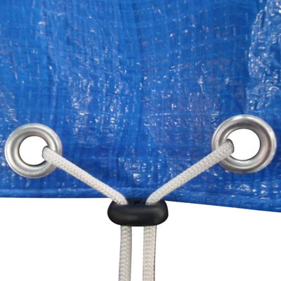 Plandeki na basen, 2 szt., PE, prostokątne, 90 g/m?, 394x207 cm