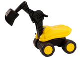 Duża Koparka Żółta Łyżka Ruchoma Obrót 360* Jeździk Budowlany