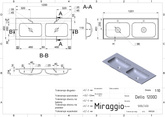 Umywalka DELLA 1200-2 MIRASOFT