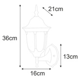 Kinkiet K-5007A/N CZARNY z serii VASCO