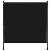Zewnętrzna Roleta Rolkowa Czarny 120 x 270 cm