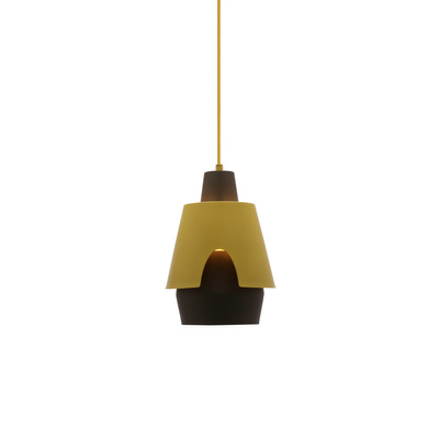 Lampa wisząca żółta/szara E27 Falun Ledea 50101149