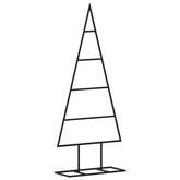 Metalowa choinka świąteczna, do dekoracji, czarna, 60 cm vidaXL