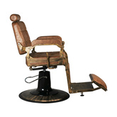 Gabbiano fotel barberski Boss Old Leather jasnobrązowy 126469