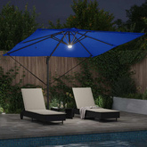 Parasol Roma Niebieski 286 x 284 x 270 cm Aluminium i Poliester