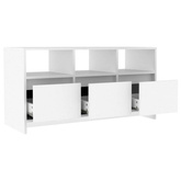 Szafka pod TV, biała, 102x37,5x52,5 cm, materiał drewnopochodny vidaXL