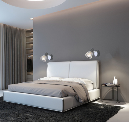 Lampa ścienna kinkiet 1X40W E14 czarny + chrom MODO 91-61515