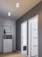 Lampa sufitowa tuba biała metalowa 1xGU10 natynkowa