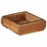 Taca 2 pcs Brązowy 29 x 31 x 10 cm Lite Drewno Recyklingowe
