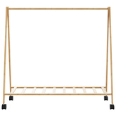 Wieszak na ubrania z półkami i kółkami, 106x34x106,5 cm