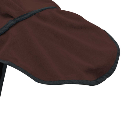 Koc dla Koni Ciemny brąz 115 cm Polarowy fleece