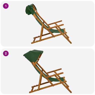 Fotel ogrodowy 2 pcs 3 Pozycja Lite Drewno Eukaliptusowe