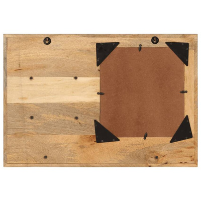 vidaXL Lustro z półkami, 80x8x55 cm, szkło i lite drewno mango