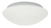 Plafon biały szklany do łazienki E27 2x60W 39cm Nina Candellux 14-74242