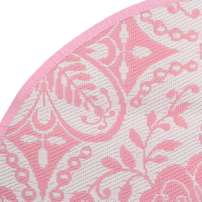 vidaXL Dywan na zewnątrz, różowy, Ø120 cm, PP