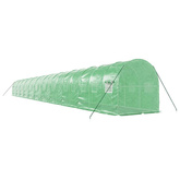 Szklarnia ze stalową ramą, zielona, 44 m?, 22x2x2 m