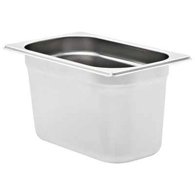 Pojemniki gastronomiczne 4 szt. GN 1/4, 150 mm, stal nierdzewna
