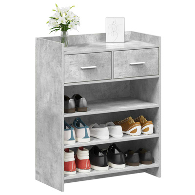 Szafka na buty z szufladą Betonowy szary 73,5 x 36 x 92 cm