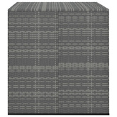Skrzynia na poduszki ogrodowe, rattan PE, 100x97,5x104cm, szara